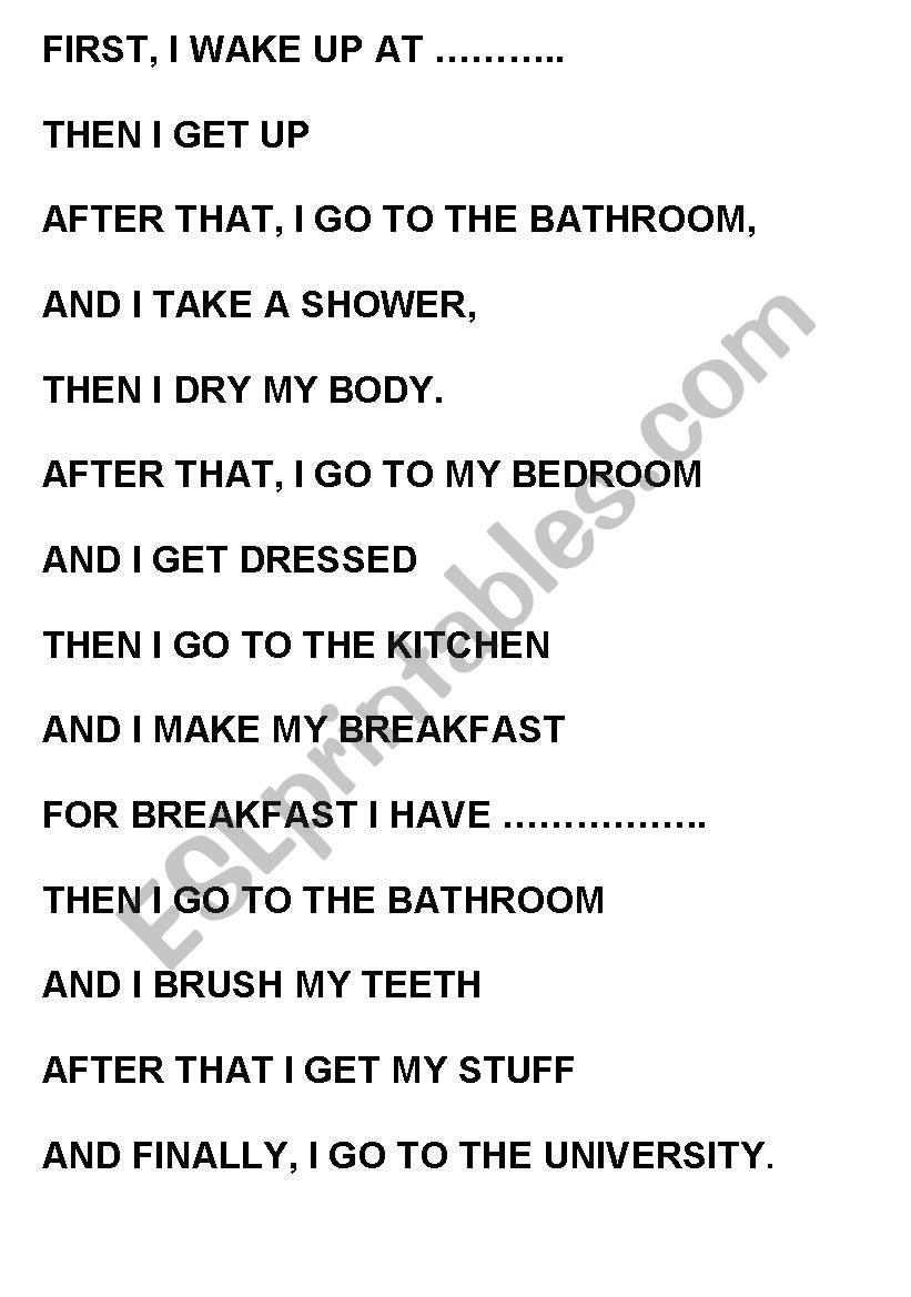 A TYPICAL DAY IN MY LIFE (Part 2)