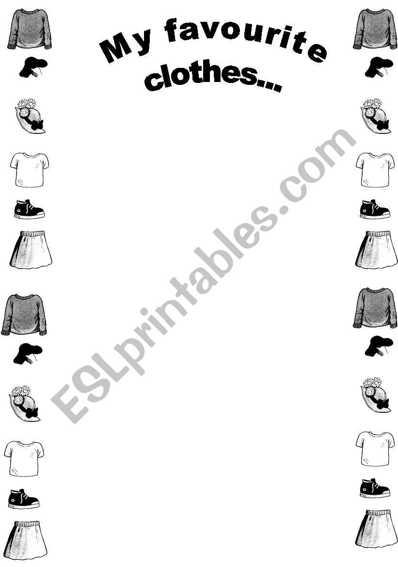 Clothes worksheet