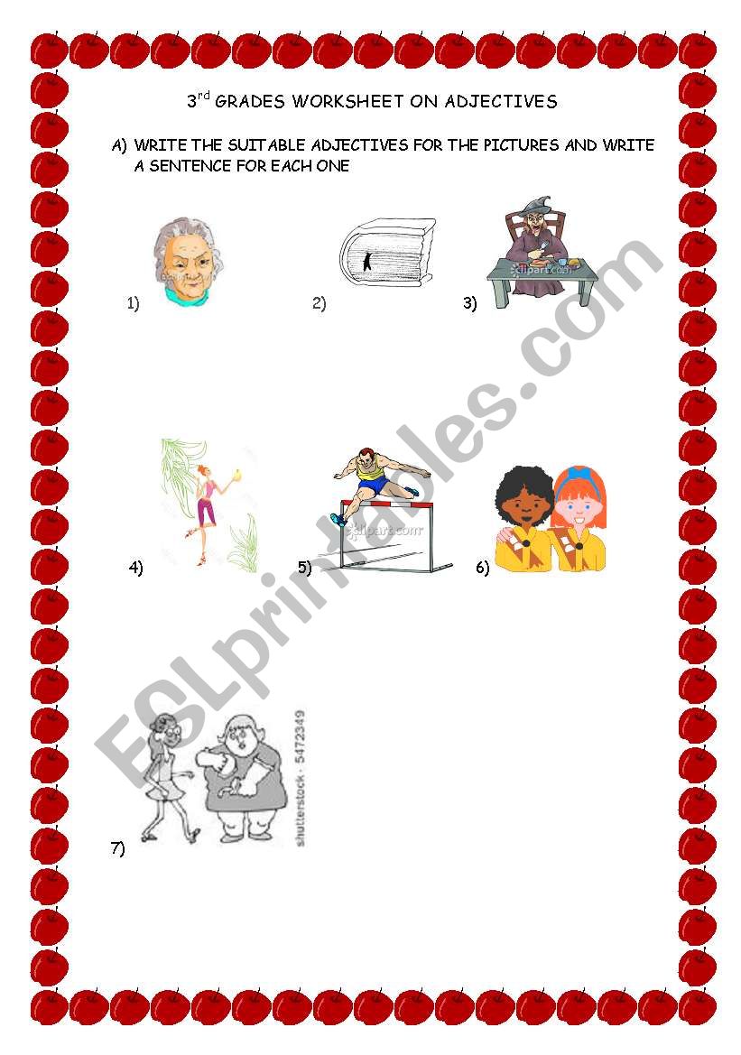 Adjectives worksheet