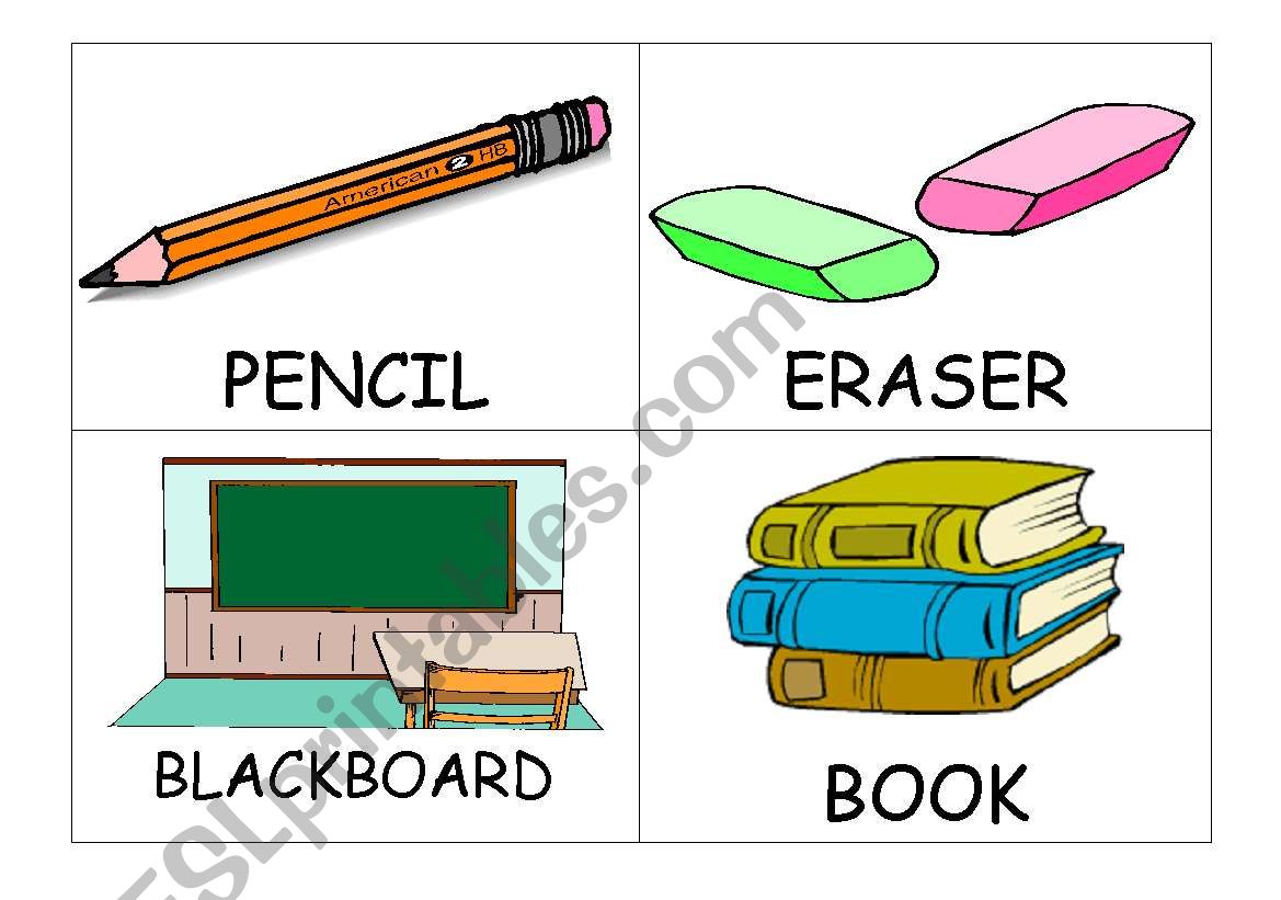 classroom objects worksheet