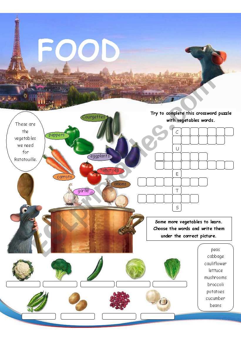 Food worksheet