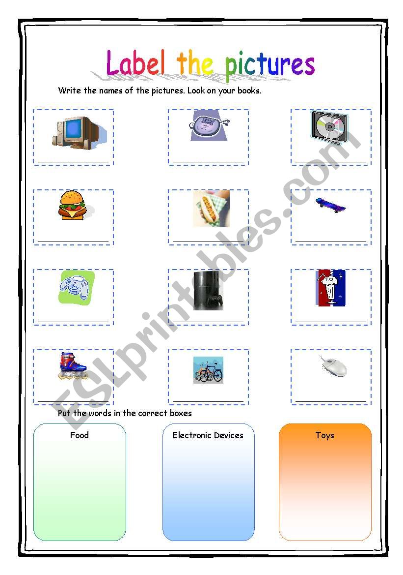 Vocabulary worksheet