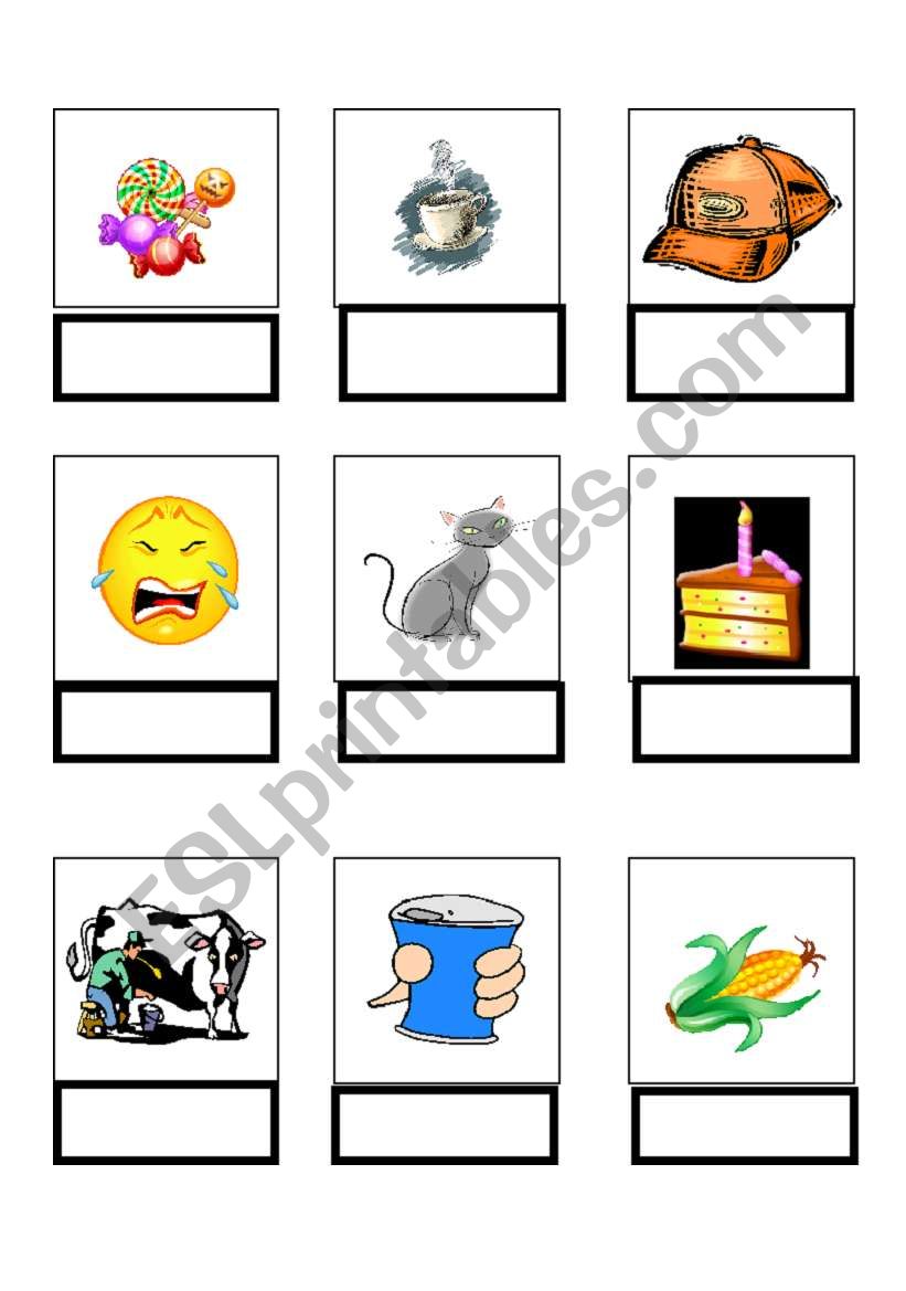 Word Match C worksheet