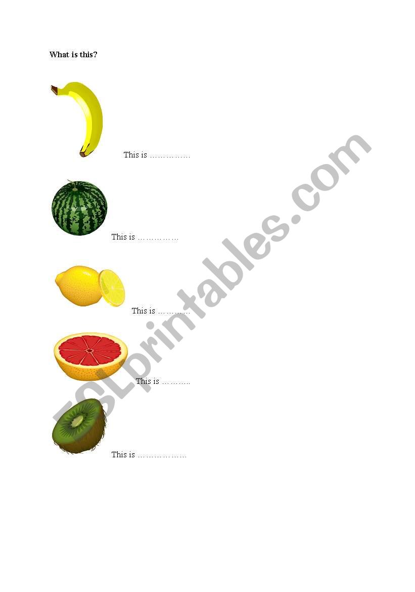 what is this? worksheet