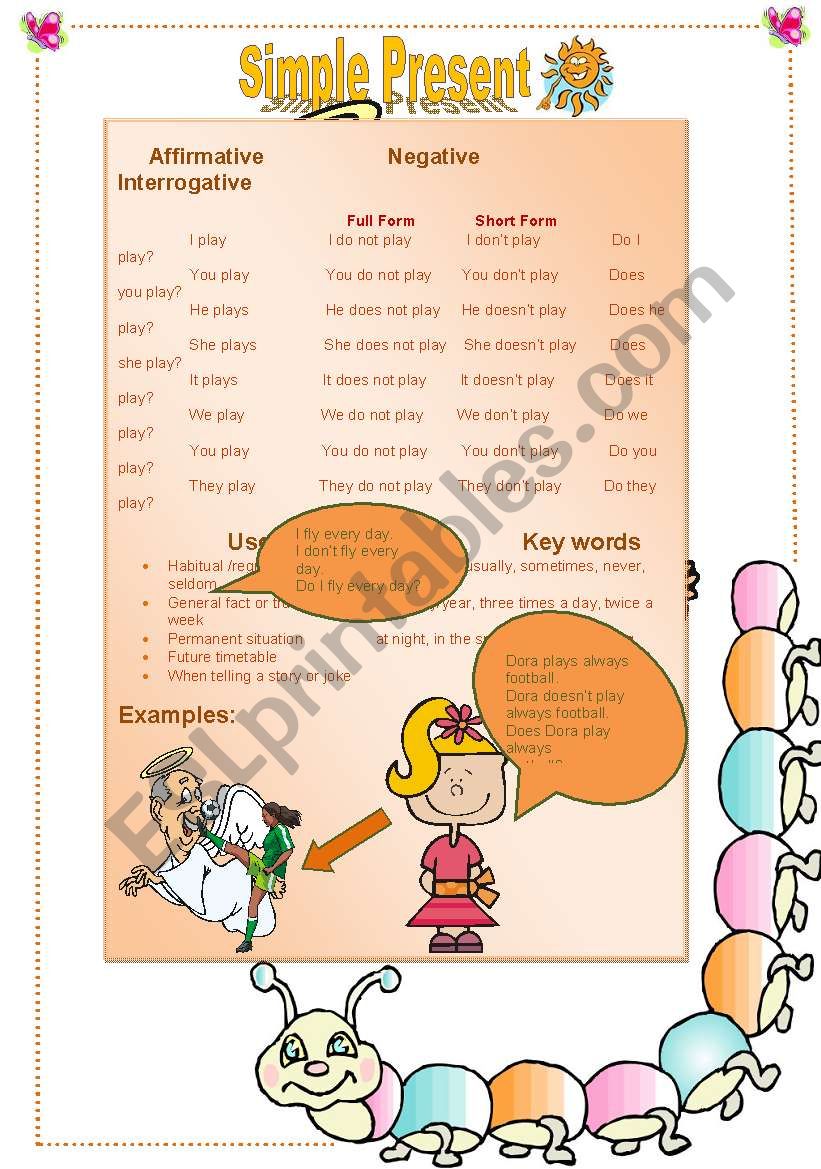 Simple Present worksheet