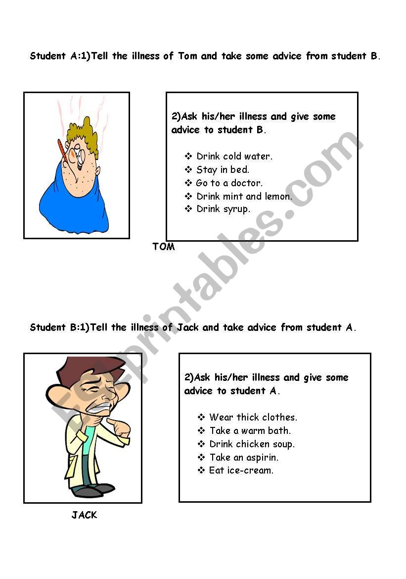 information gap worksheet