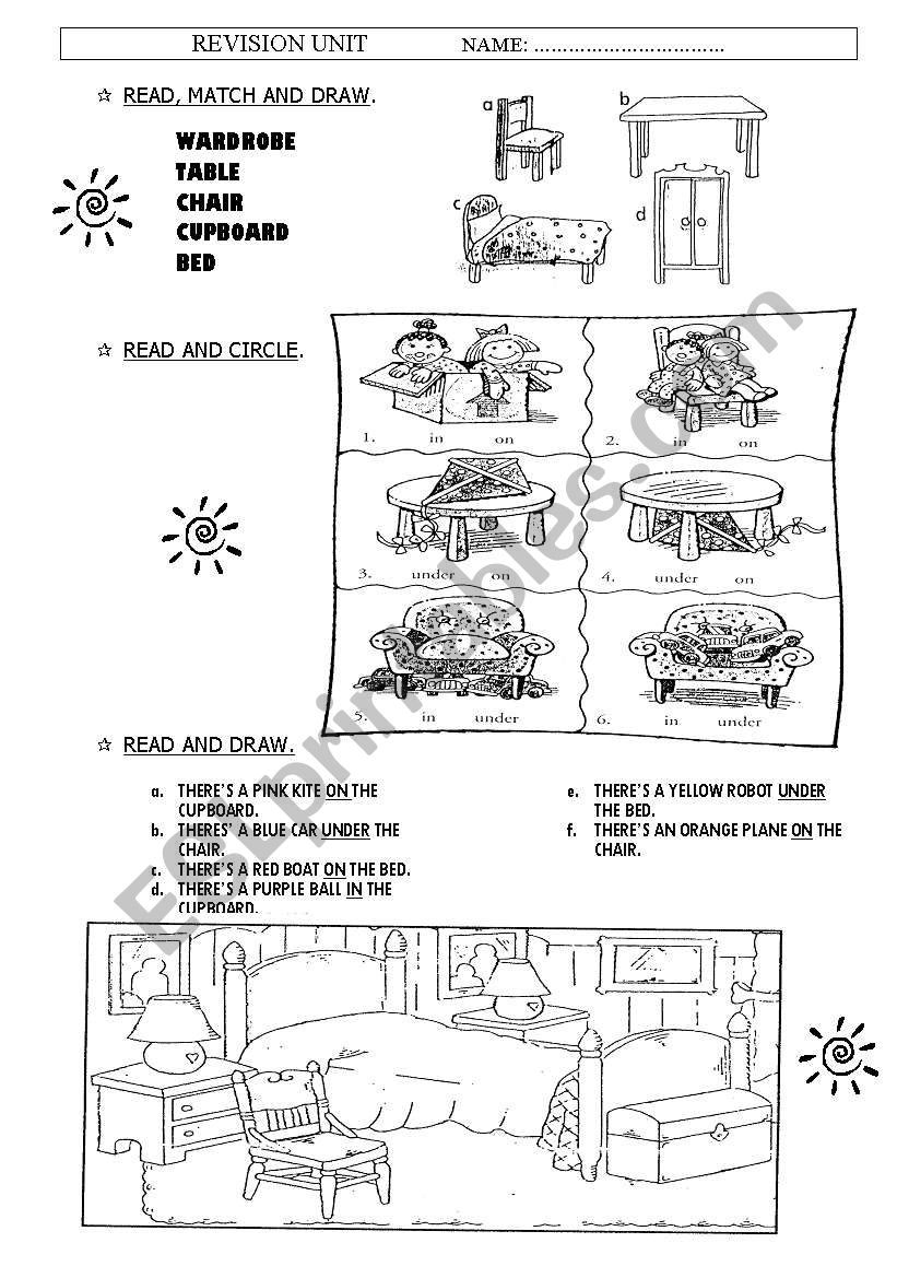 Revision sheet worksheet