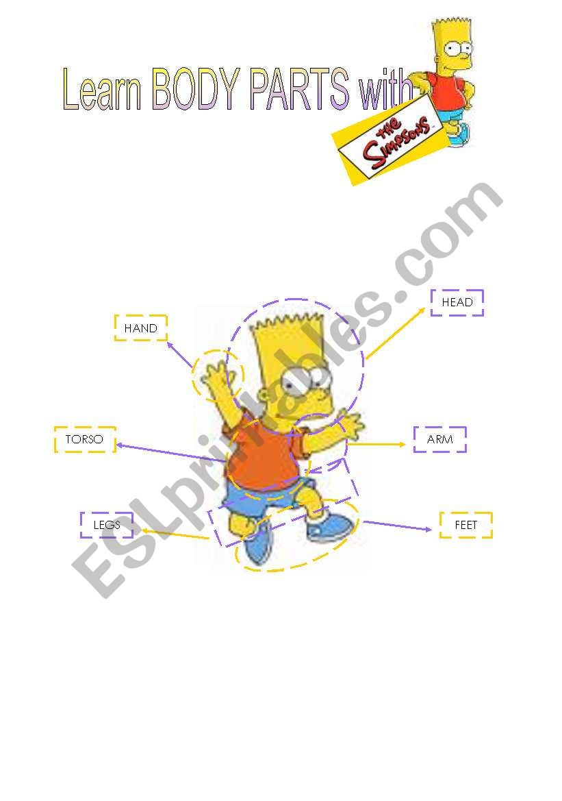 Learn Body Parts With The Simpsons