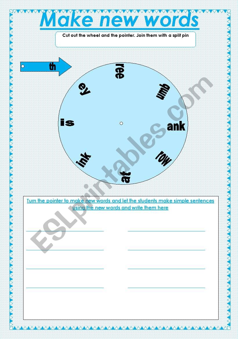 make new words worksheet