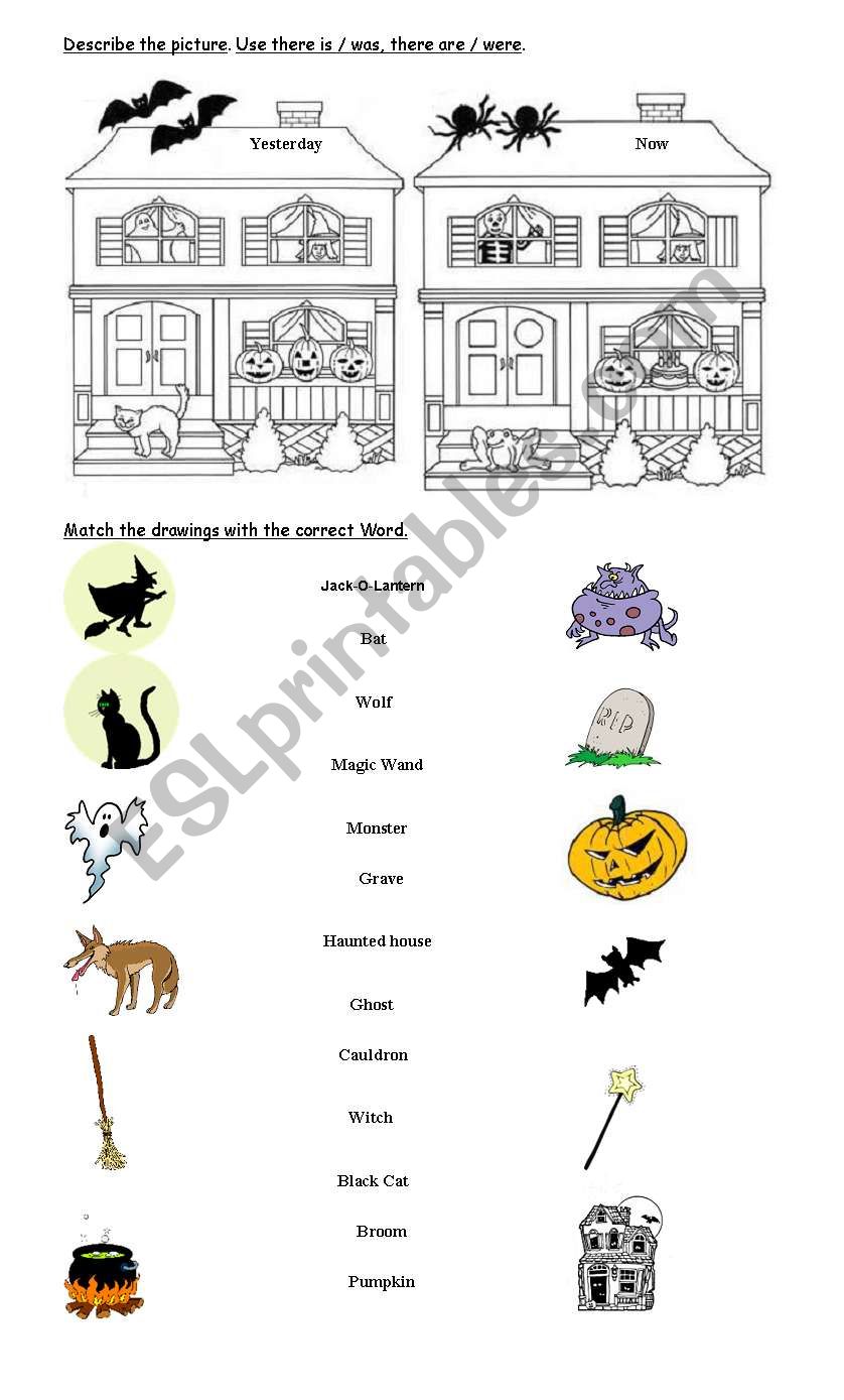 Halloween worksheet