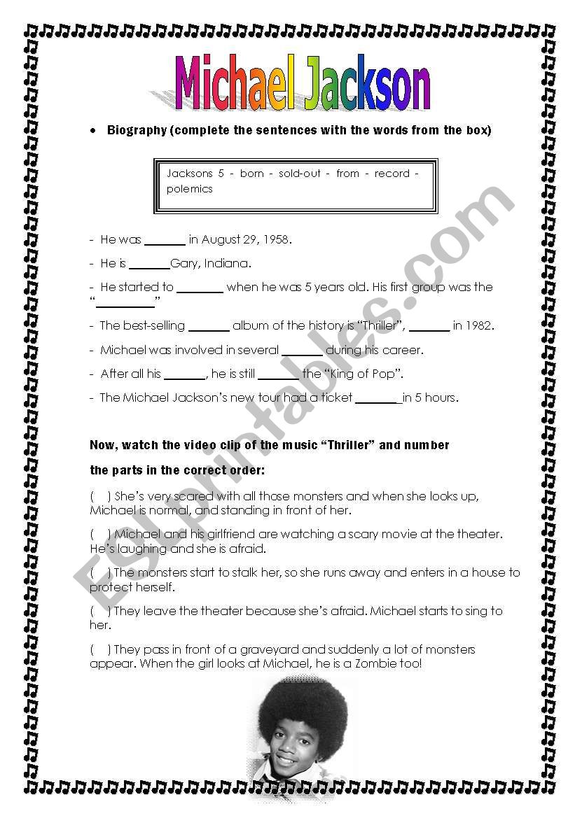 michael jackson biography in english pdf