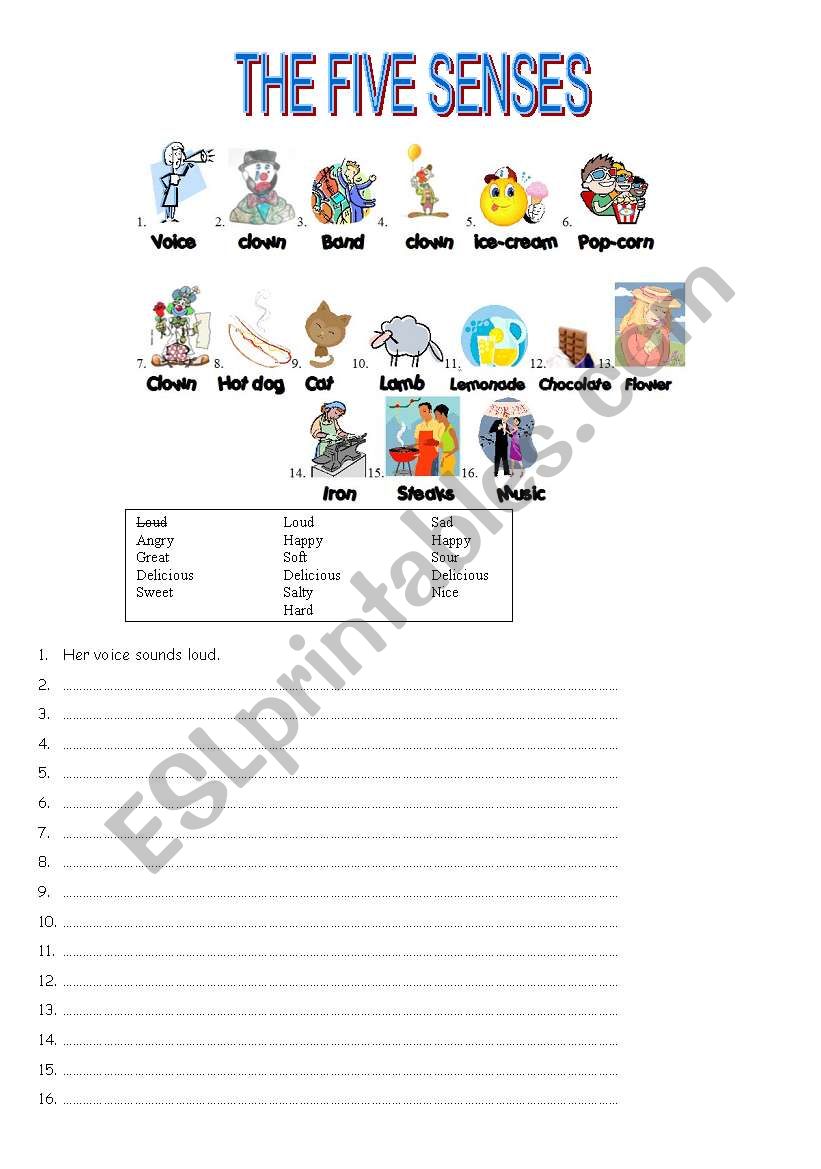 vocabulary worksheet