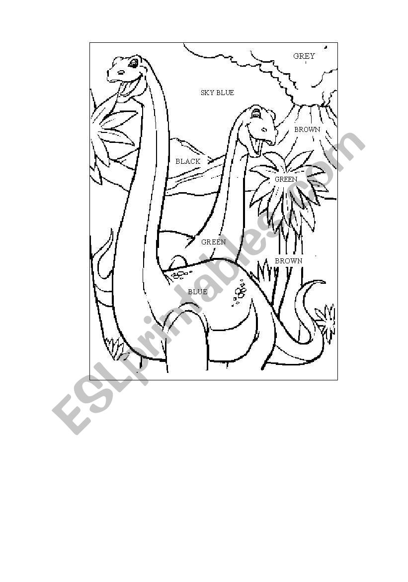 Let´s color! worksheet