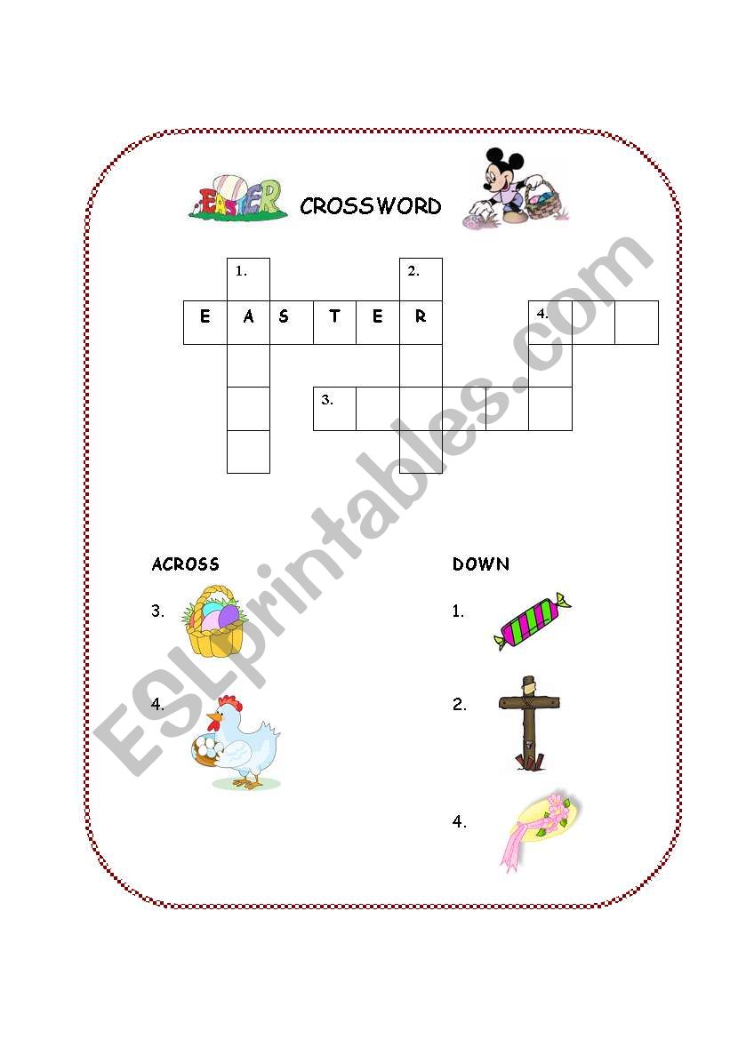 Easter Picture Puzzle worksheet