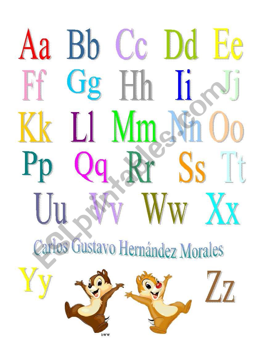 alphabet worksheet