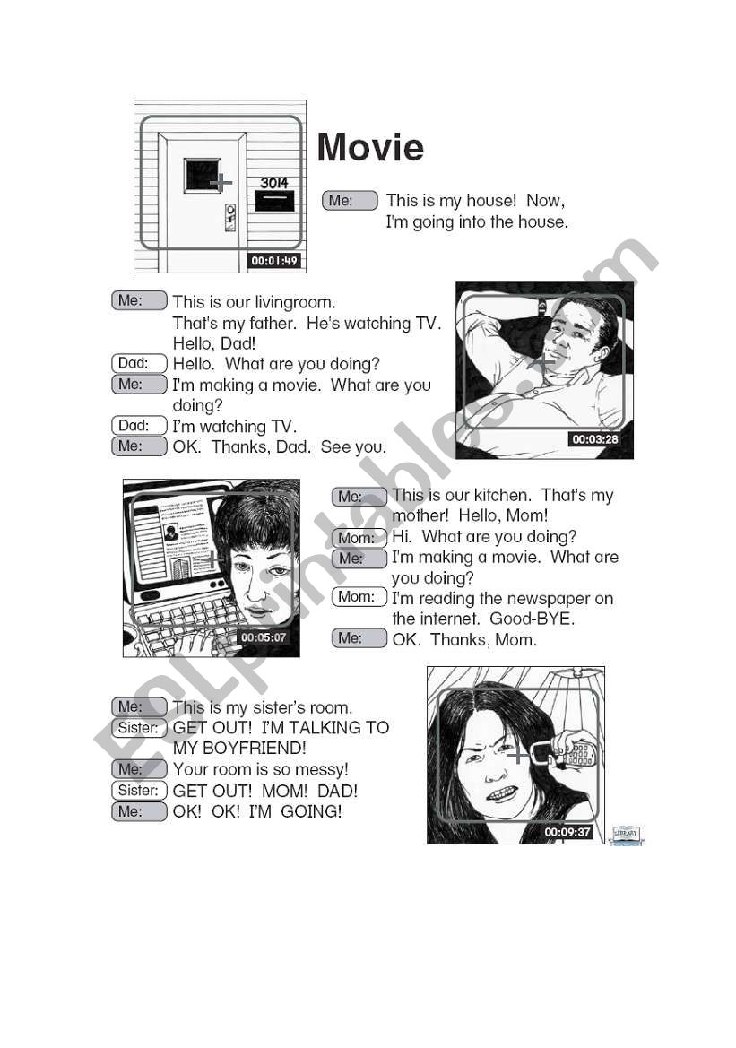 Present Continuous Tense with conversations 1