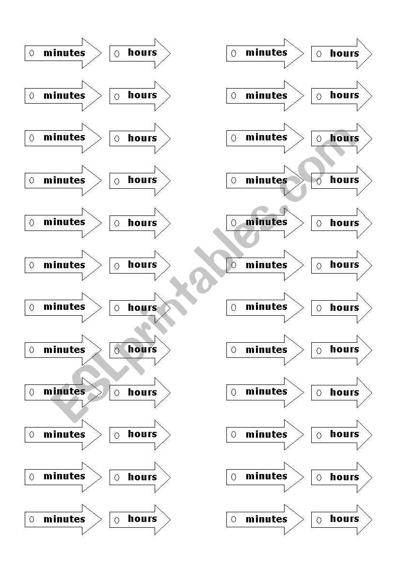 Telling the time 2 worksheet