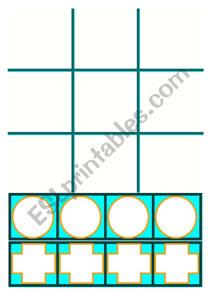 Noughts and Crosses worksheet