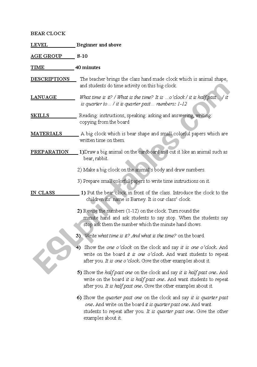 lesson plan worksheet