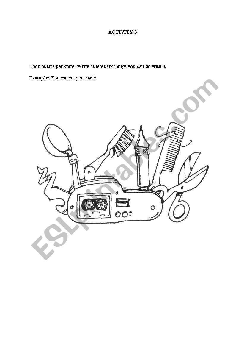 what can you do worksheet