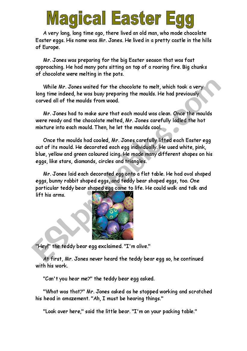 magical easter egg worksheet