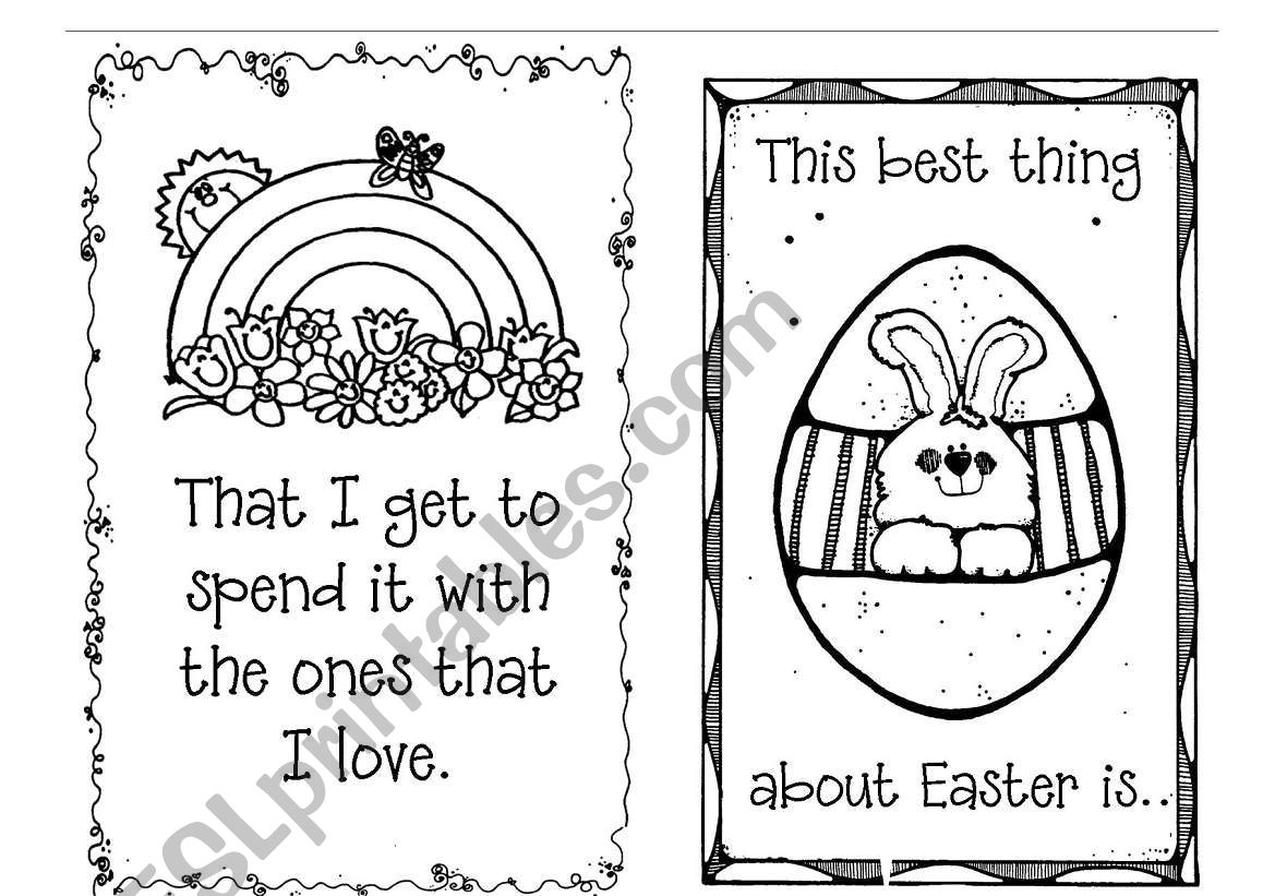 Easter Card worksheet