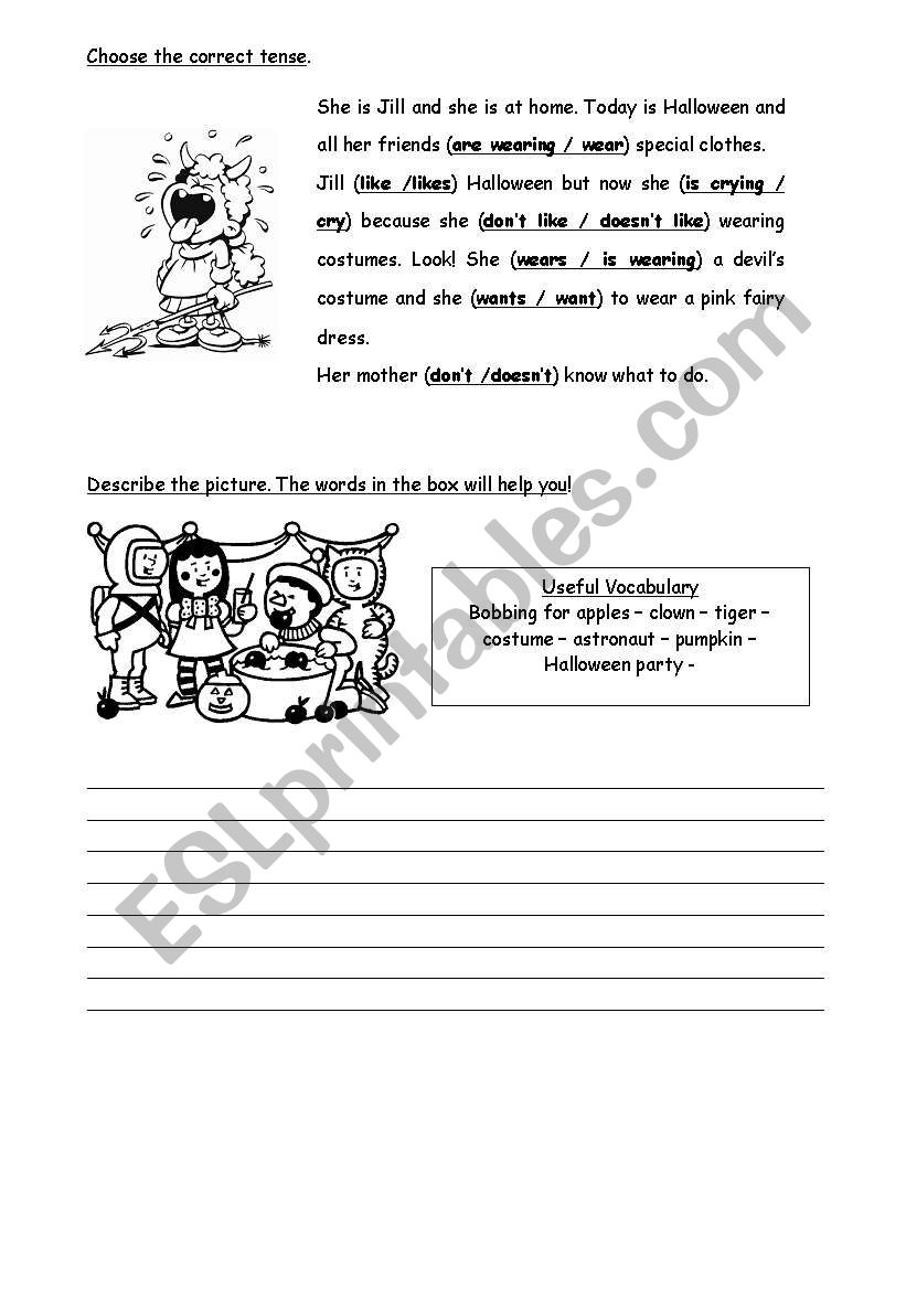 halloween worksheet