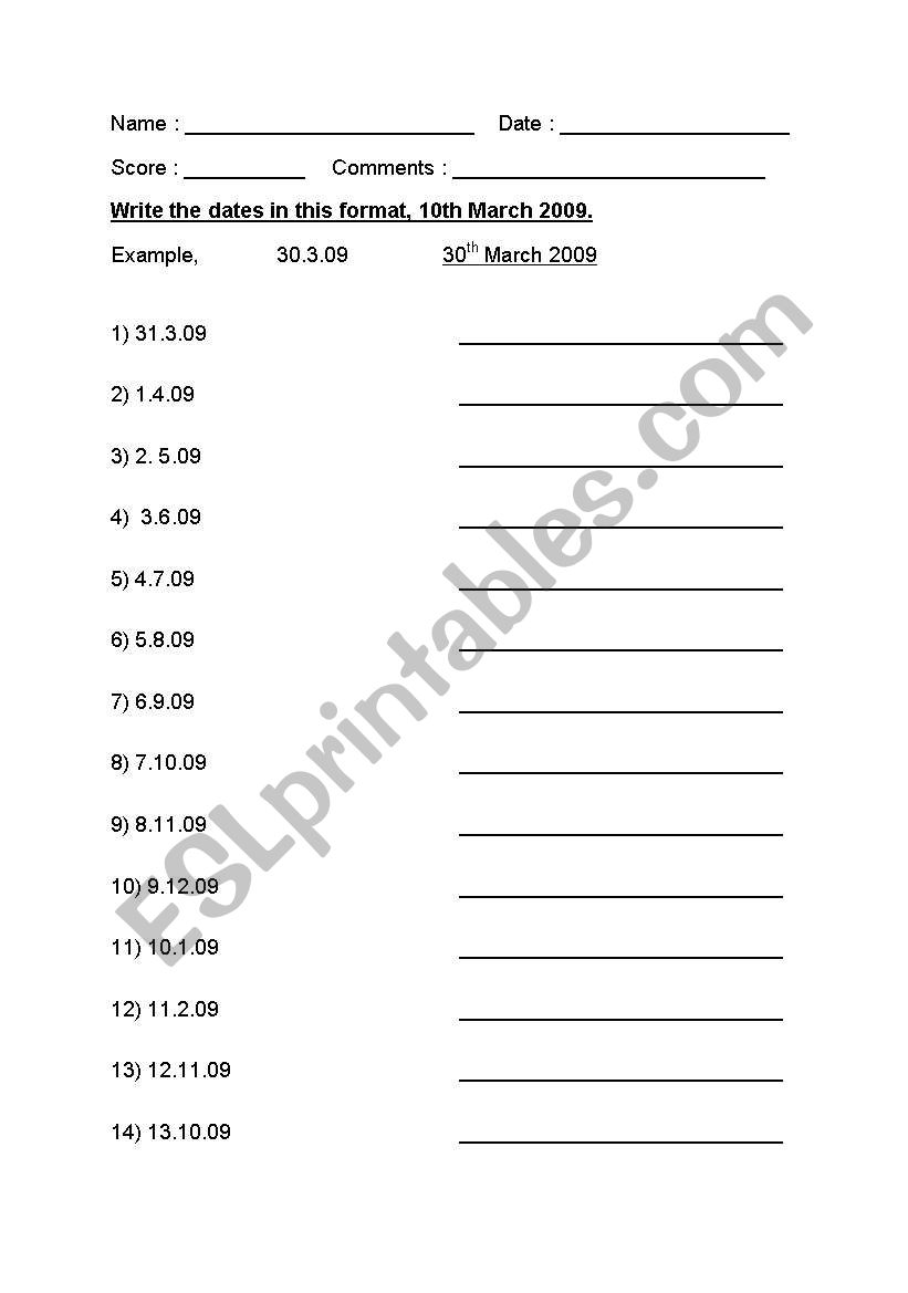 english-worksheets-dates-writing