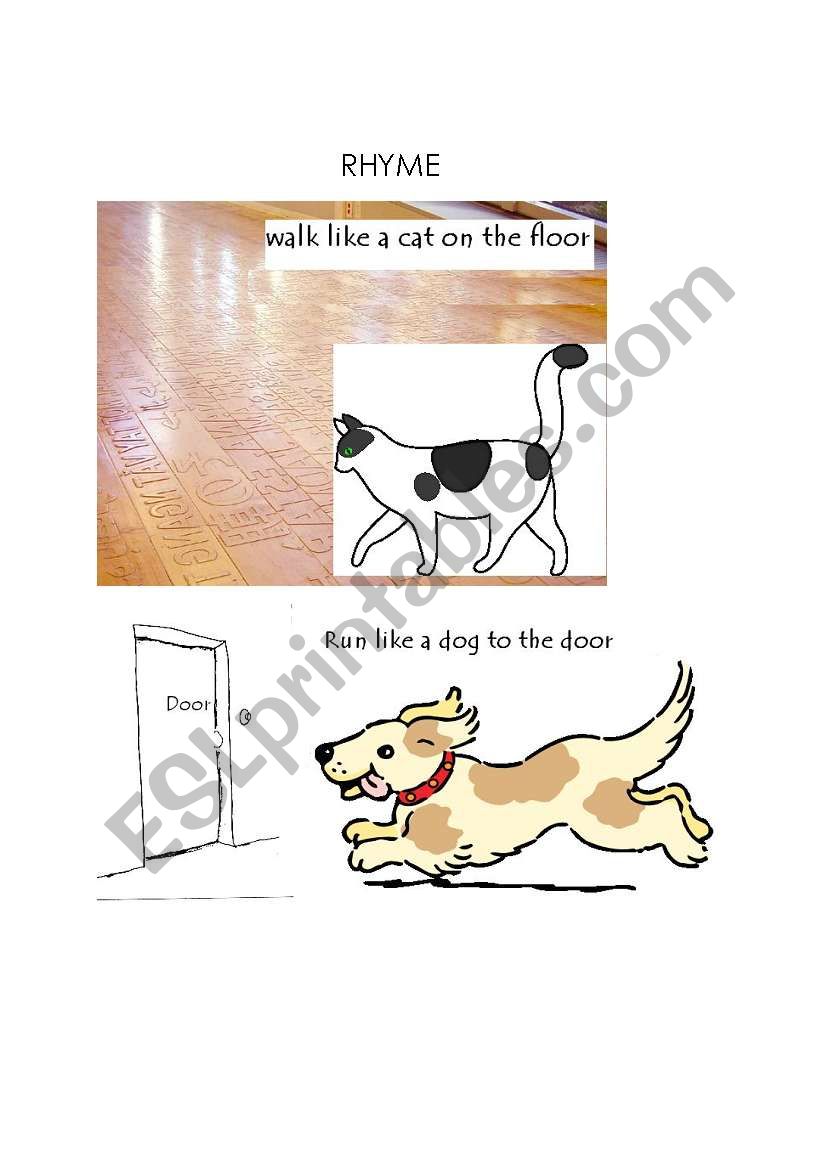 Rhyme worksheet