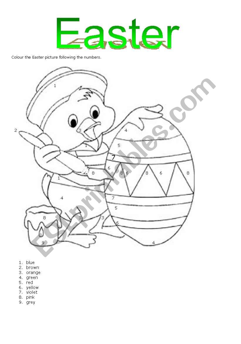 Easter worksheet