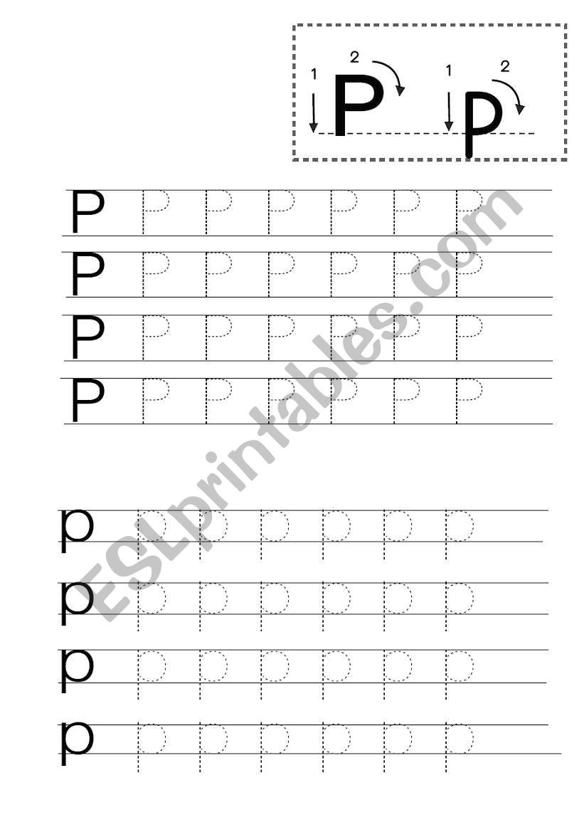 Kindergarten Writing Foundation P-R