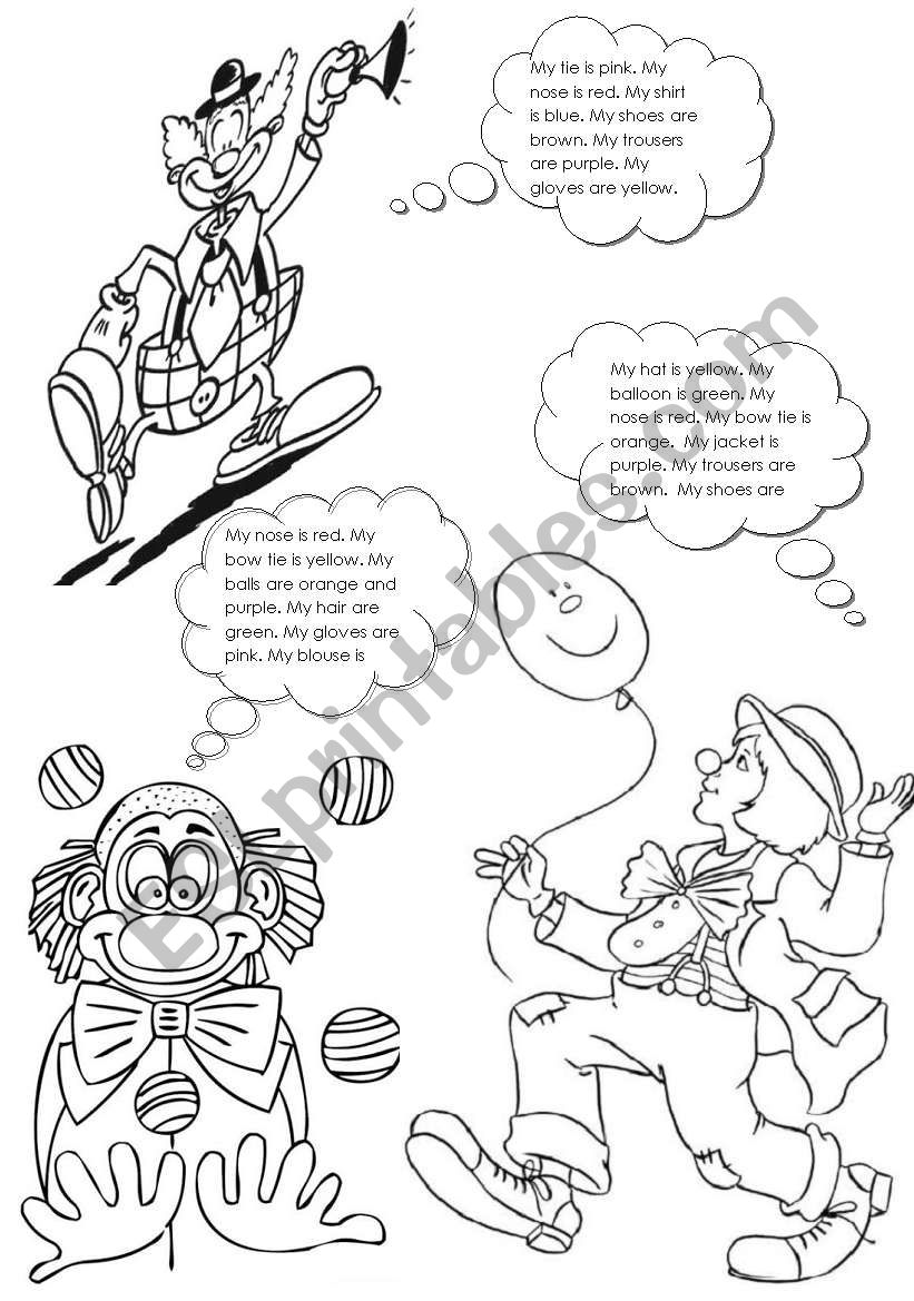 Colouring worksheet