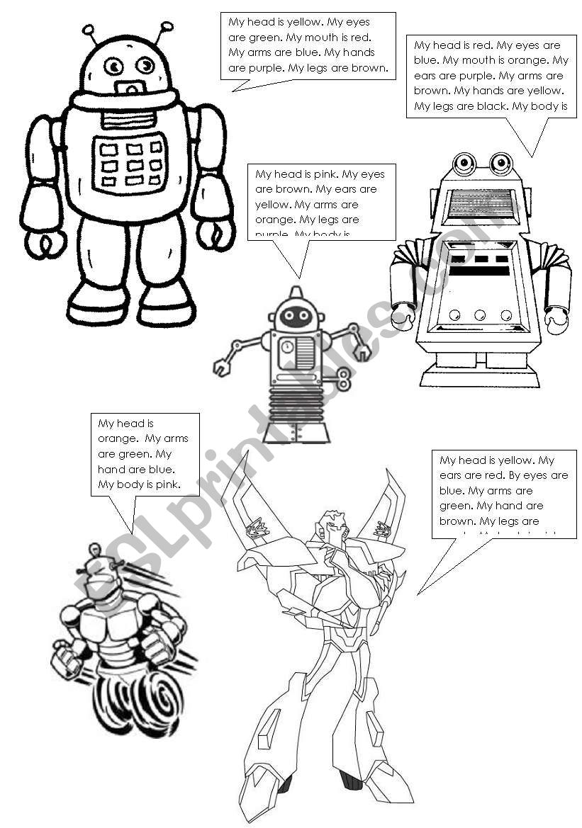 robots worksheet