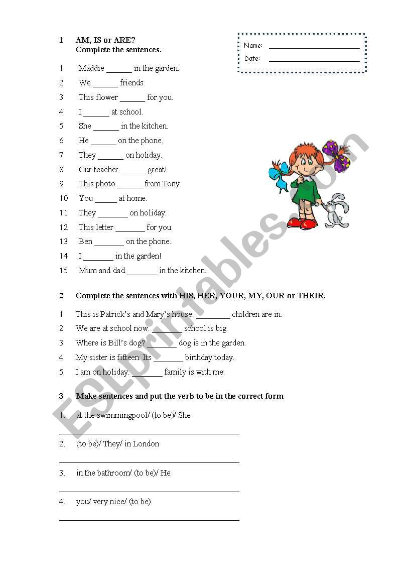 To be worksheet