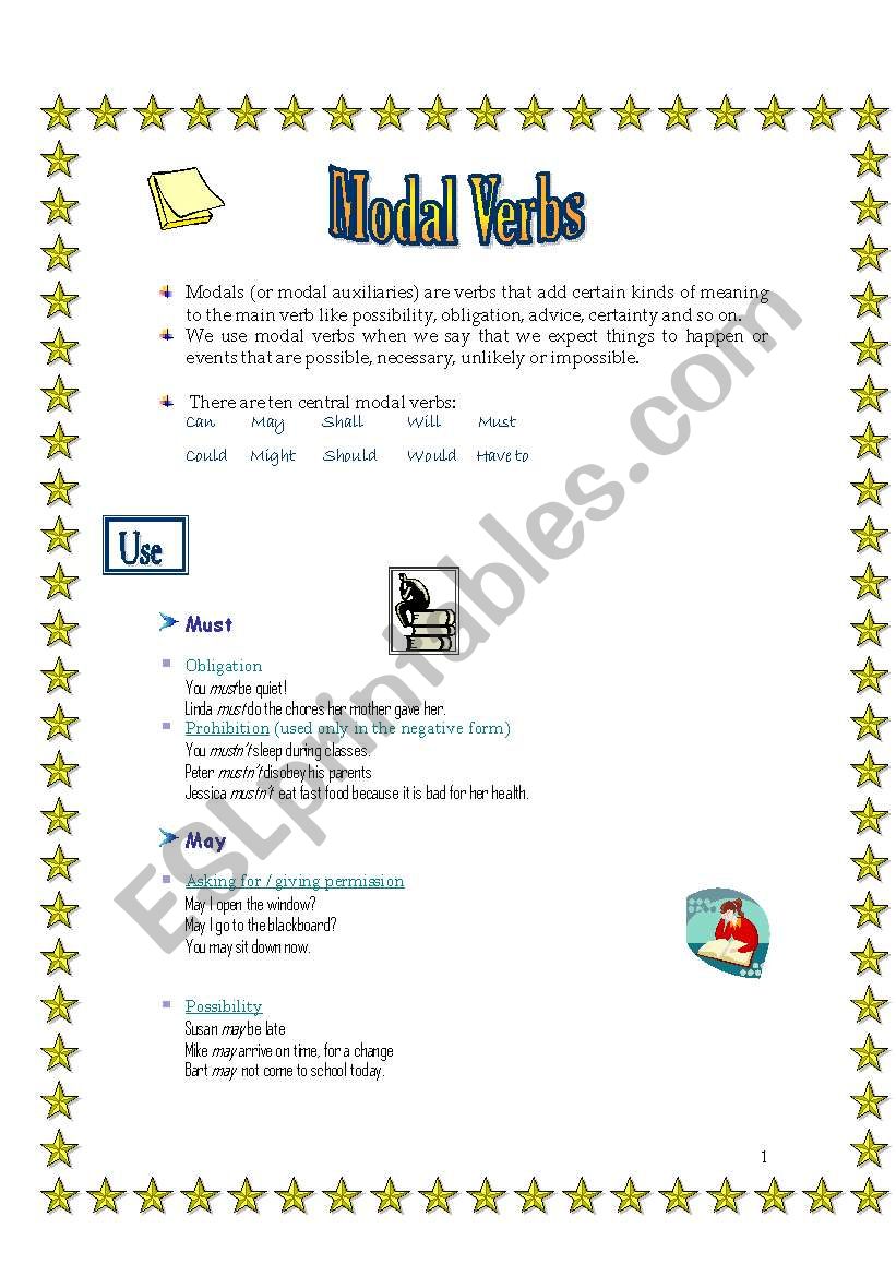 Modal Verbs worksheet