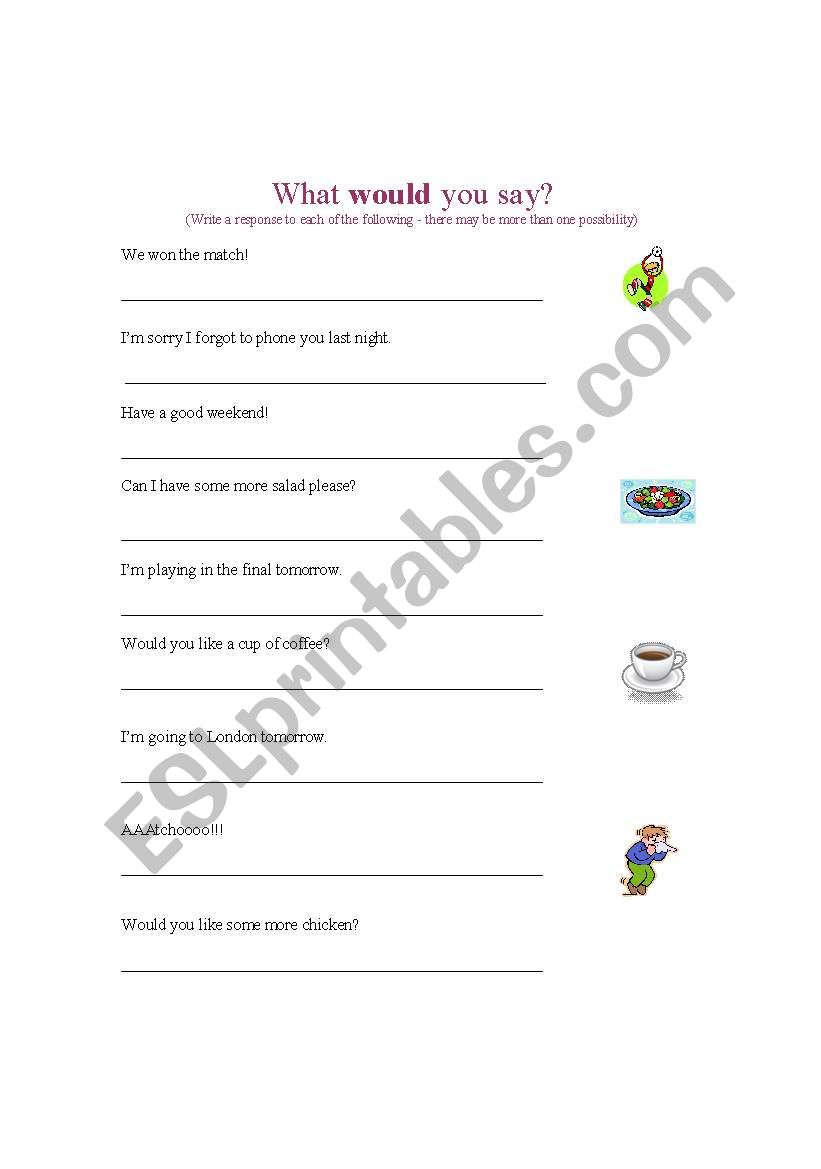 Introduction class worksheet - Ice Breaker