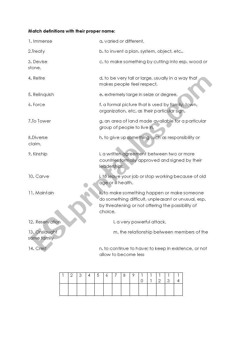 culture - N. Americans worksheet