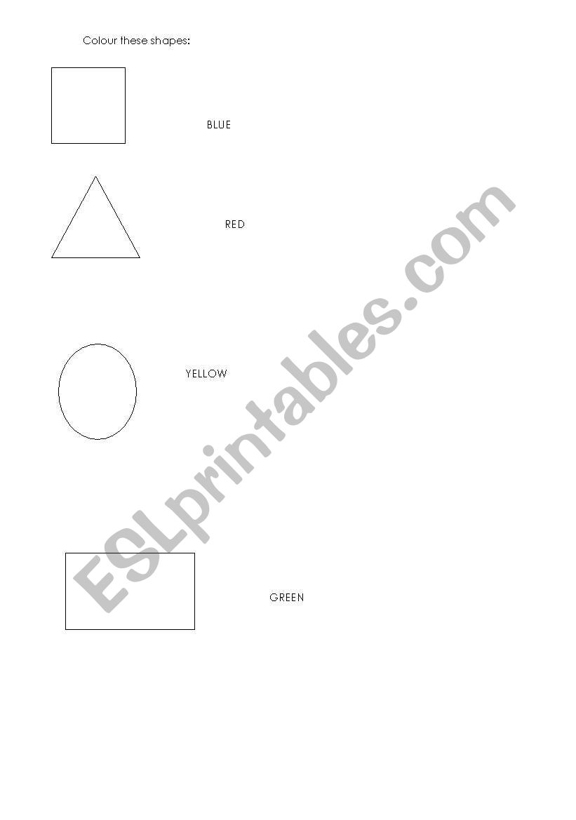 shapes worksheet