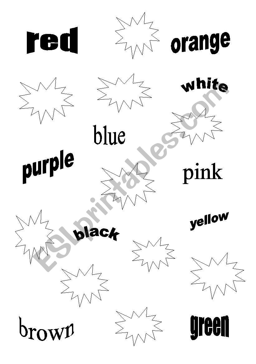 colour matching worksheet