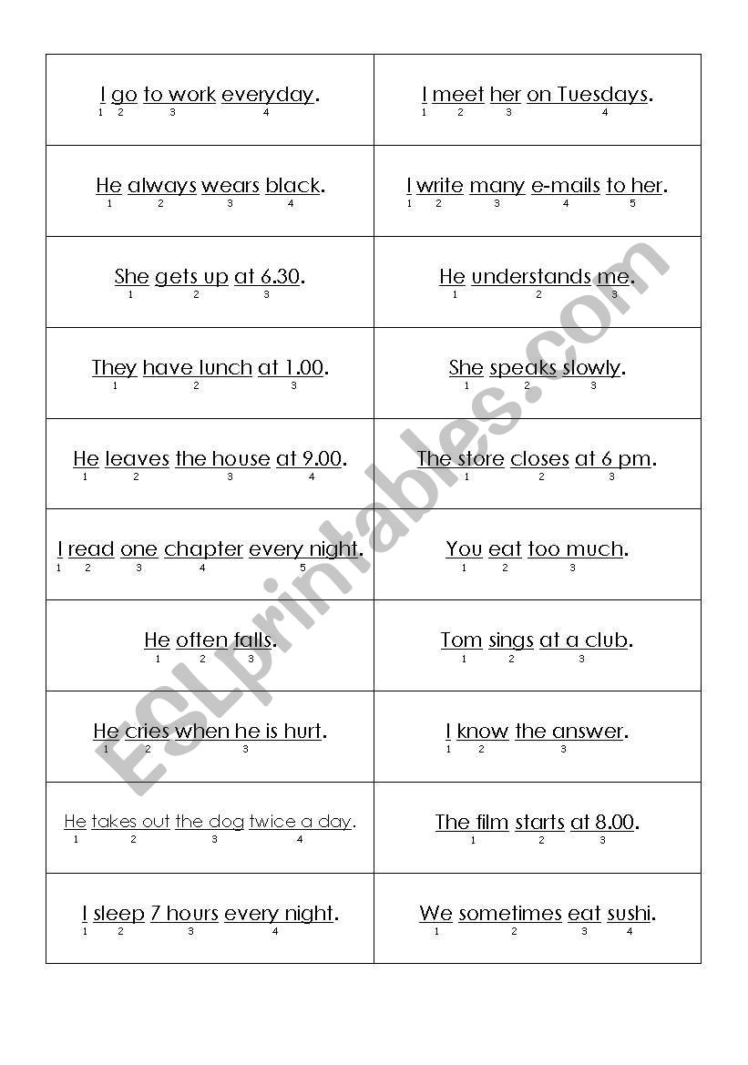 Roll the die, ask a question worksheet