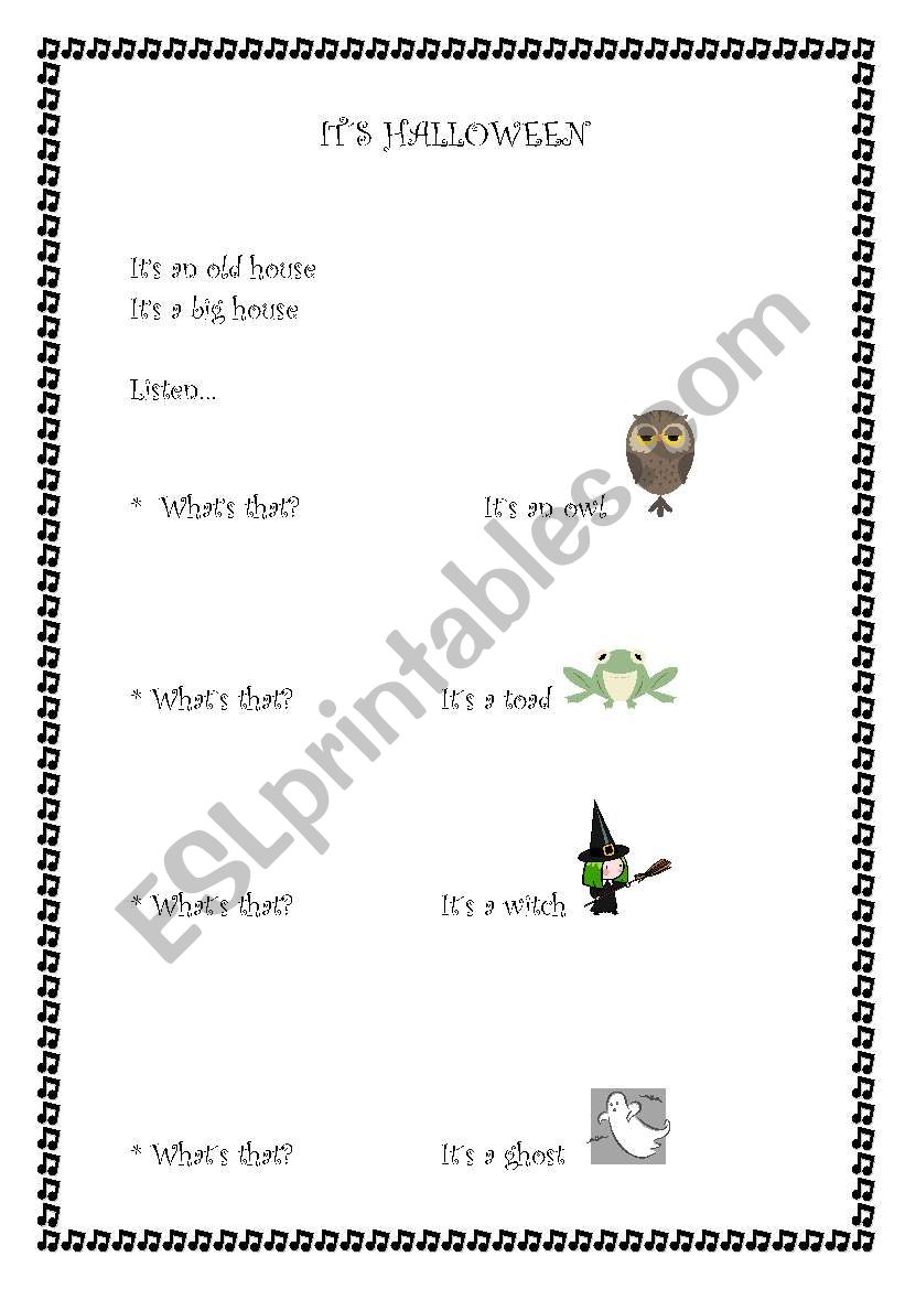 Is Halloween worksheet