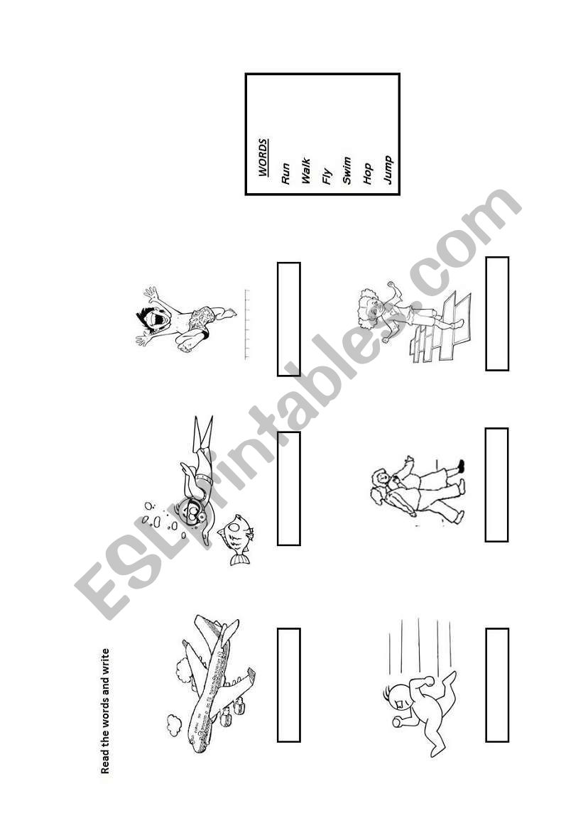 Actions worksheet