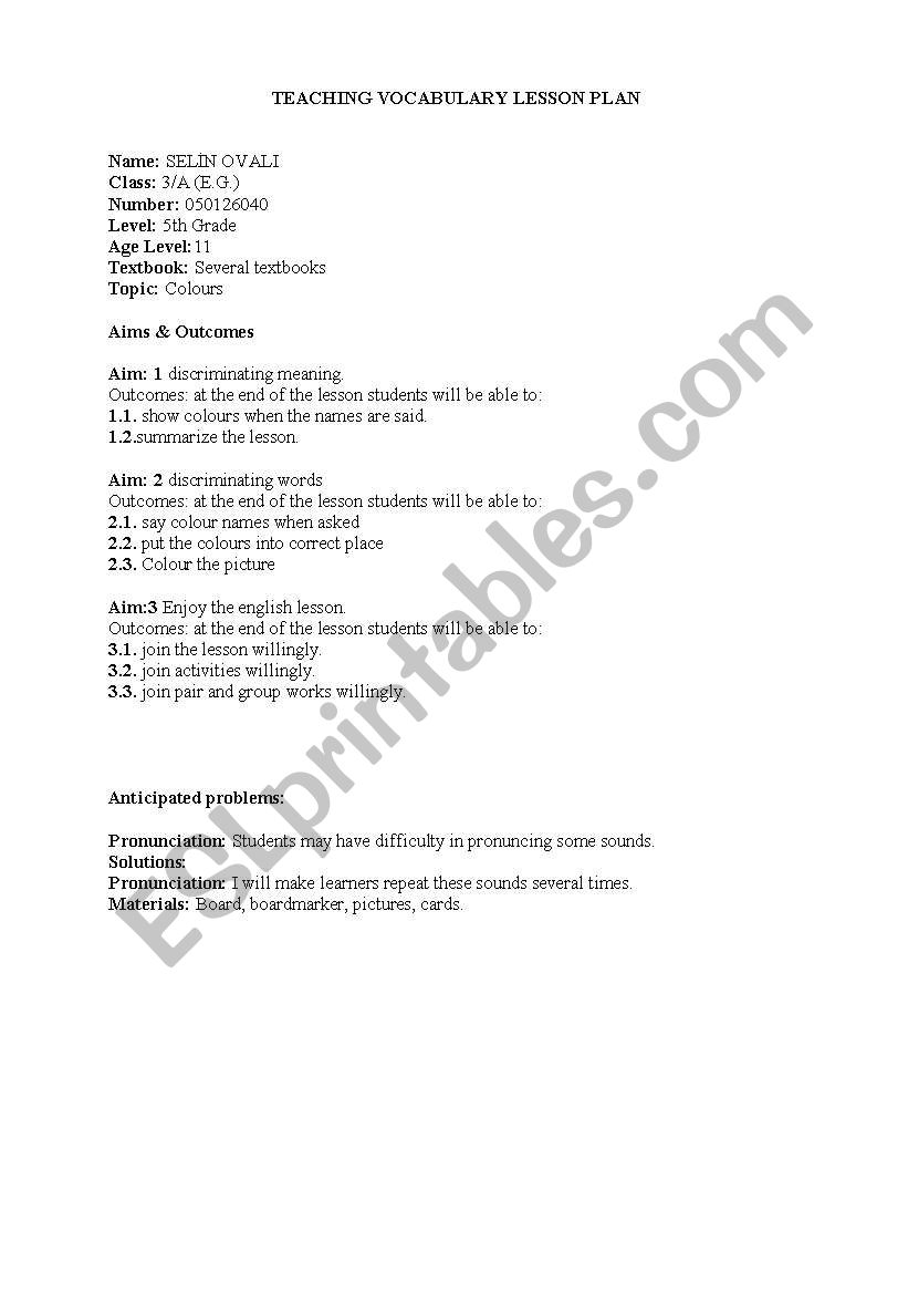 Pronunciation full lesseon plan about  /ae/