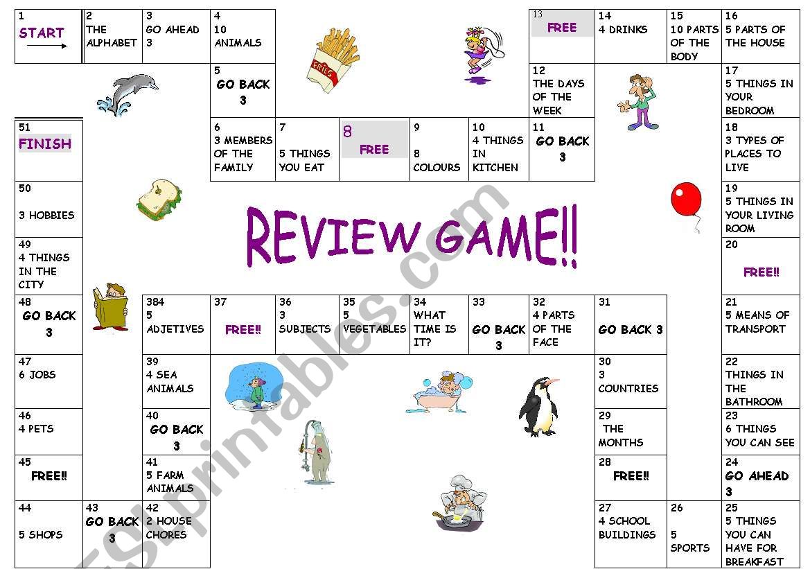 vocabulary review worksheet