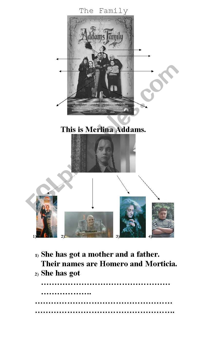 The Addams Family worksheet