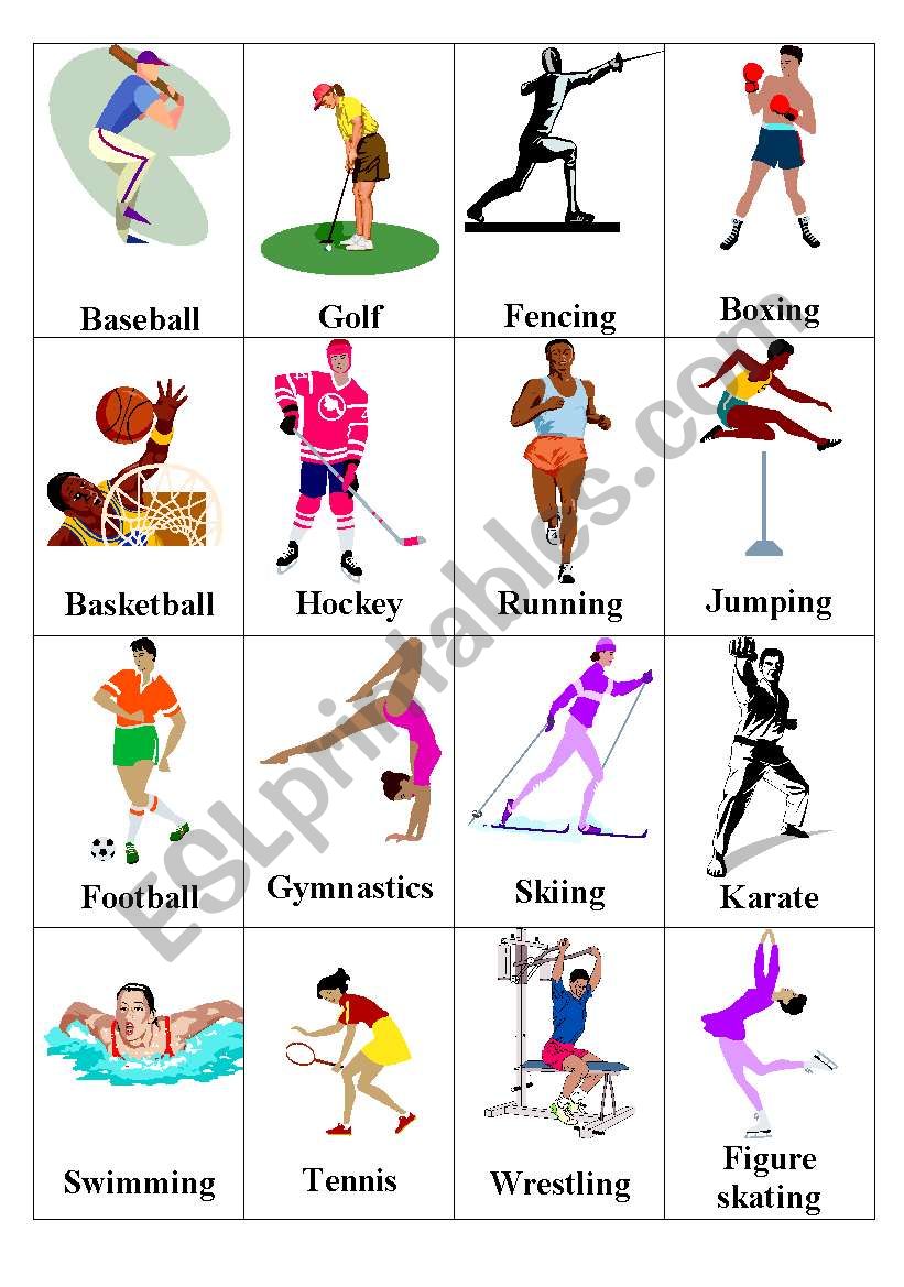 Sports Esl Worksheet By Ghoksana