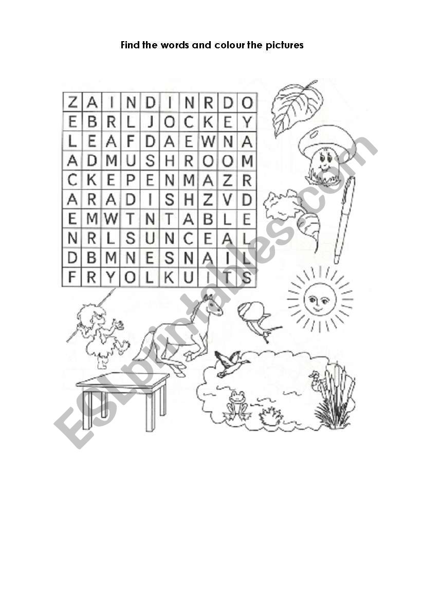 Crossword puzzle worksheet