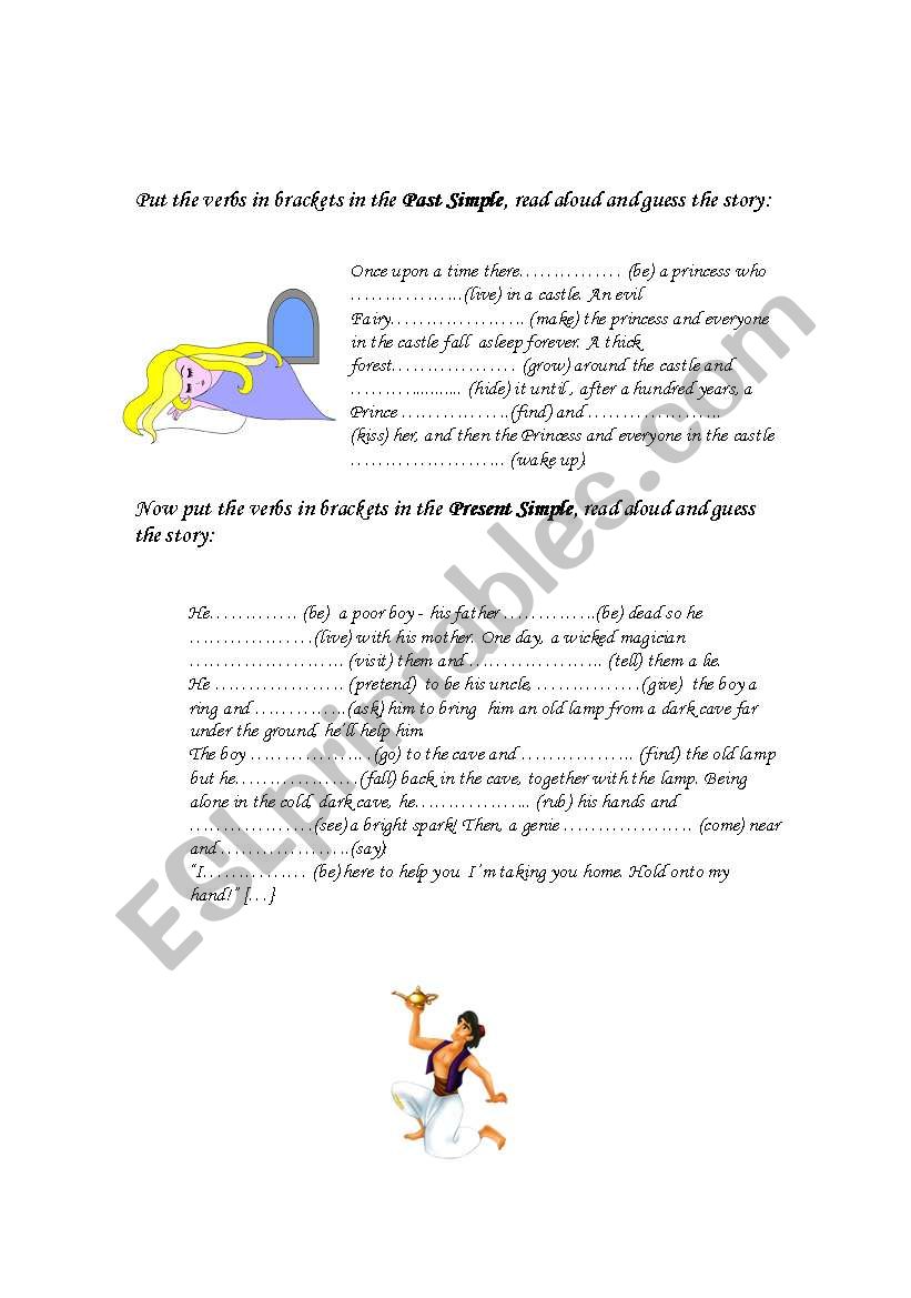 Fairy Tale - Grammar Worksheet