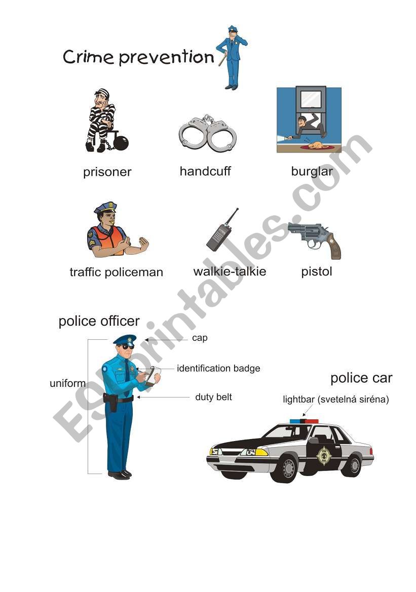 Police  worksheet
