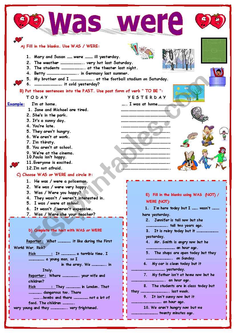 was-were-esl-worksheet-by-melis2299